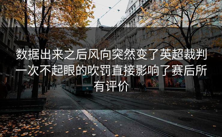 数据出来之后风向突然变了英超裁判一次不起眼的吹罚直接影响了赛后所有评价  第1张